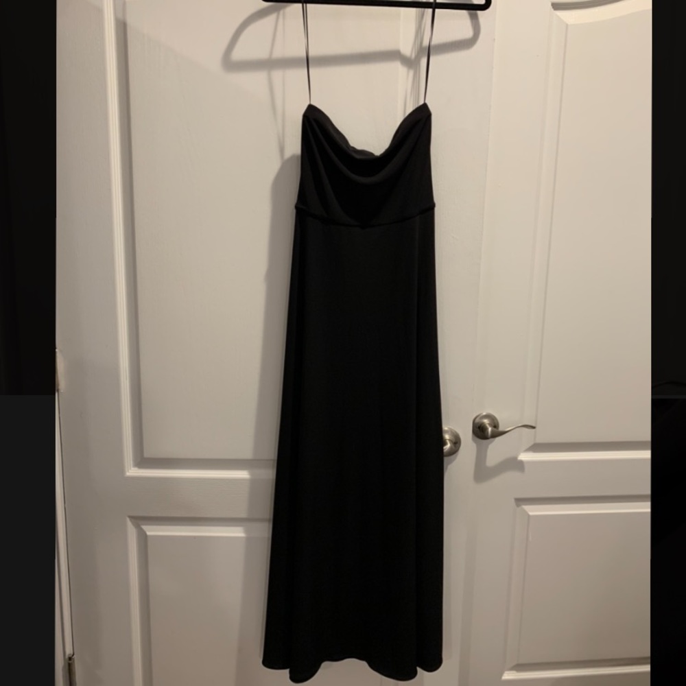 Ralph Lauren black strapless dress